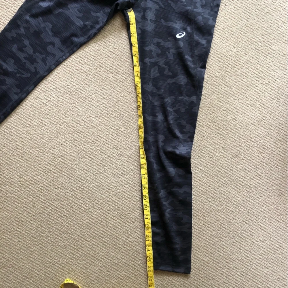 Asics Women's Black Gray Camo High-Waist Leggings - Picture 4 of 7